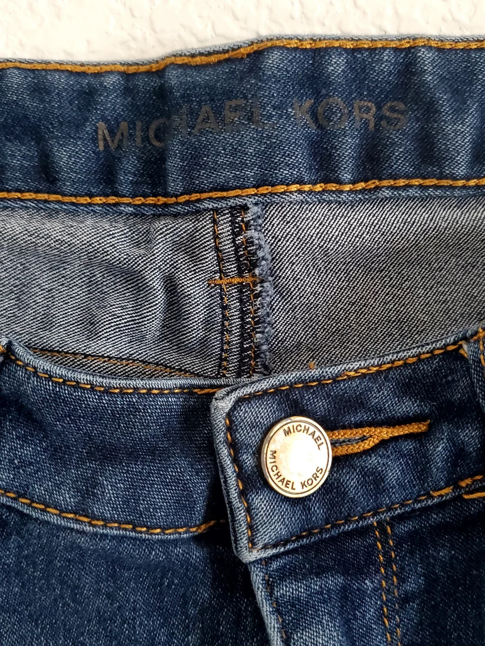 Michael Kors Dark Blue High-Rise Skinny Jeans
